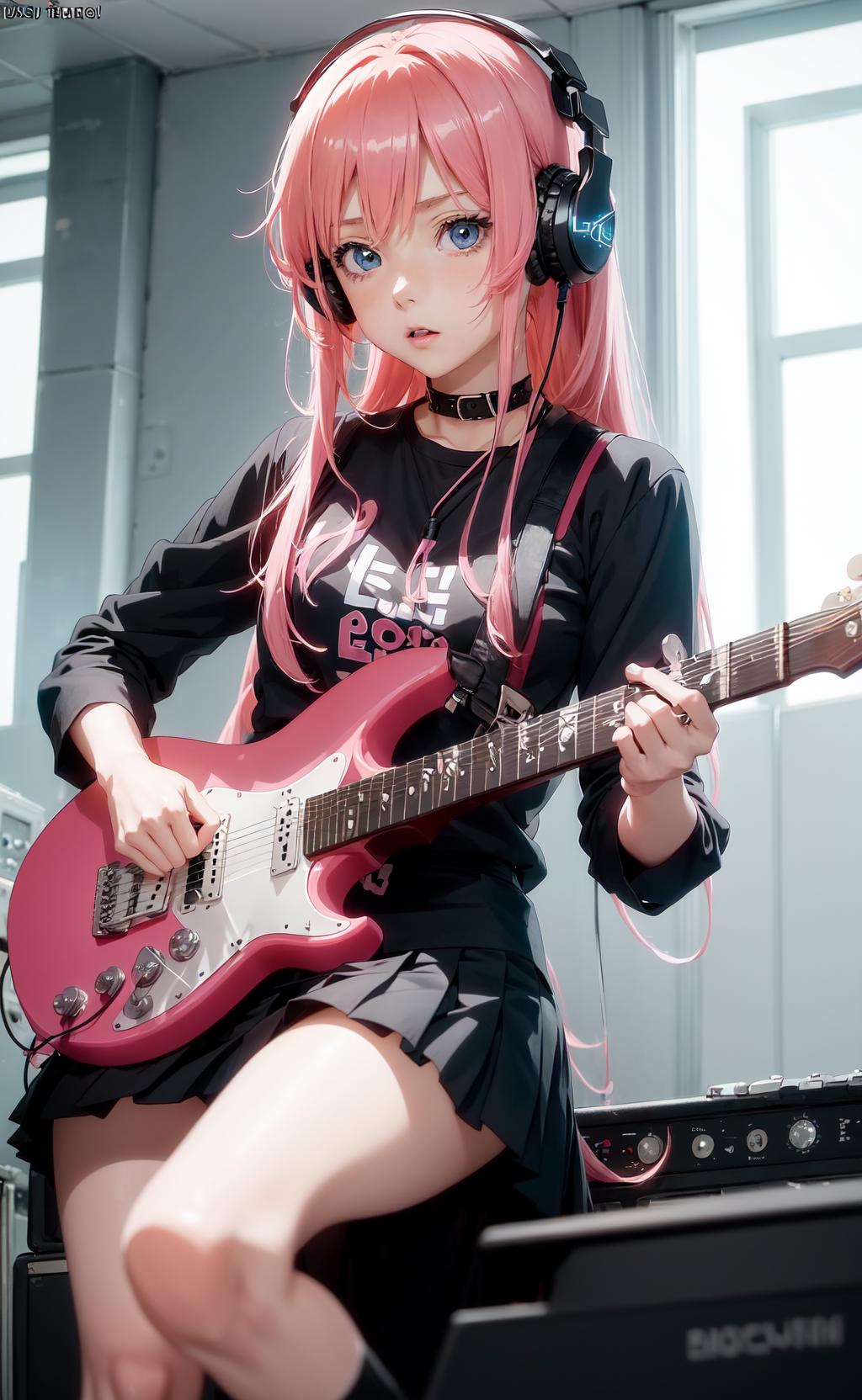 Anime with Guitar And Music For Music Lovers - Just A Girl Who Loves Anime  And Music
